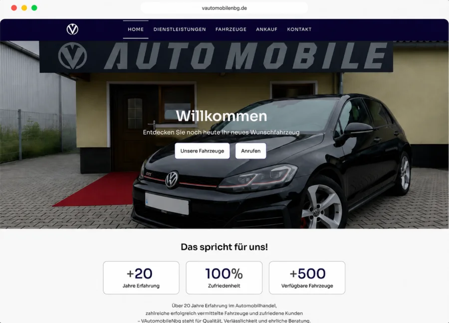 Startseite von VAutomobile Nürnberg
